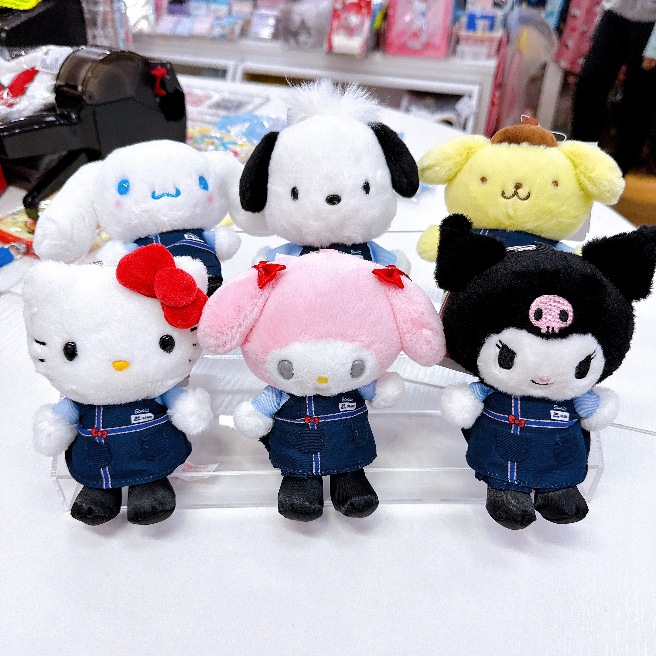 日本直送Sanrio Staff日式店員系列公仔掛飾