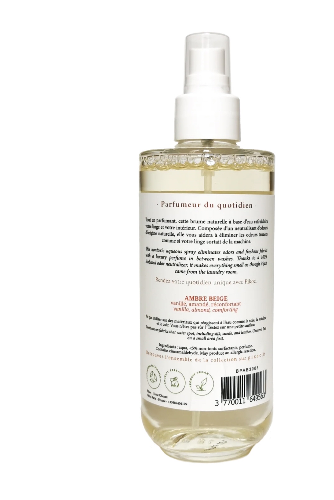 Pikoc Linen mist - Amber Beige 200ml 琥珀味香薰喷霧