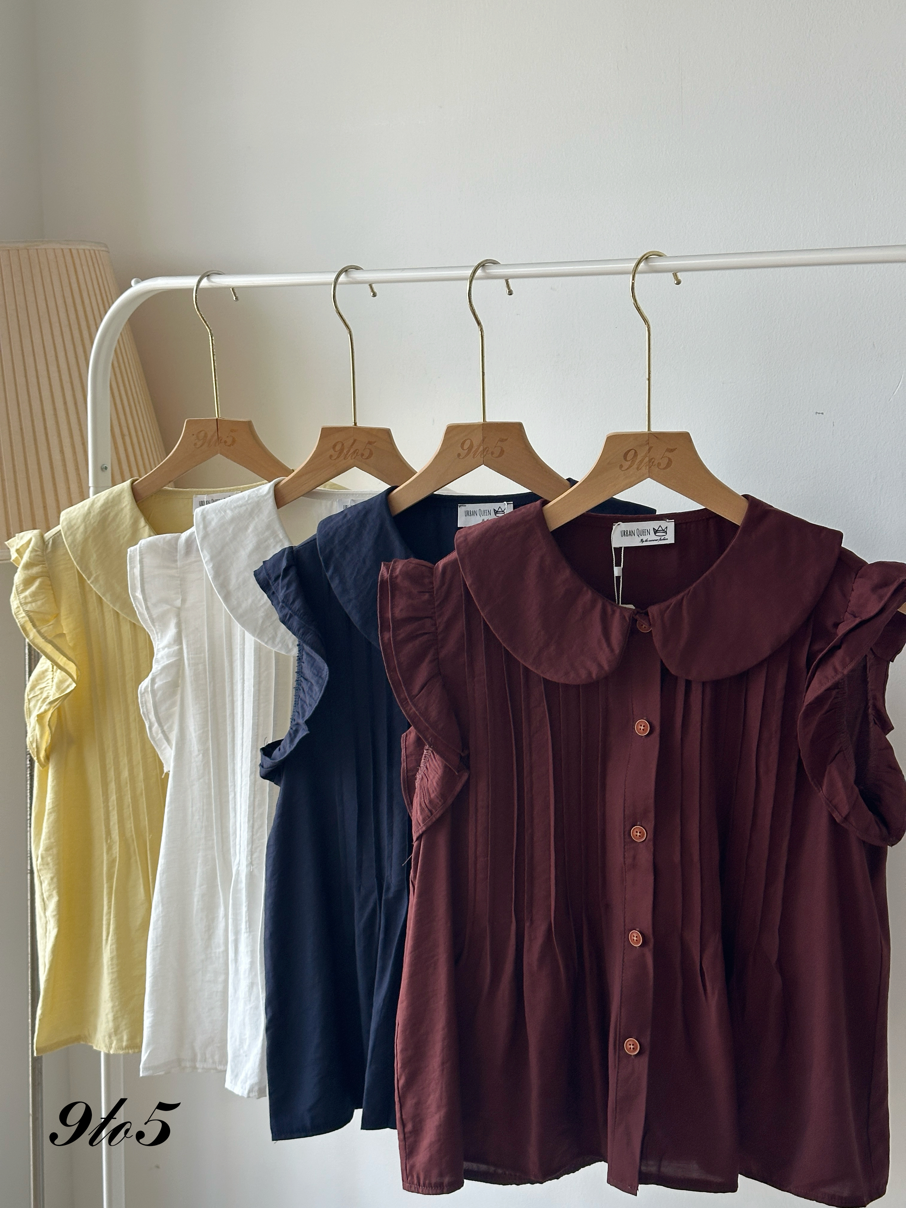 T4118 Ruffle Sleeve Blouse - 4 Colors