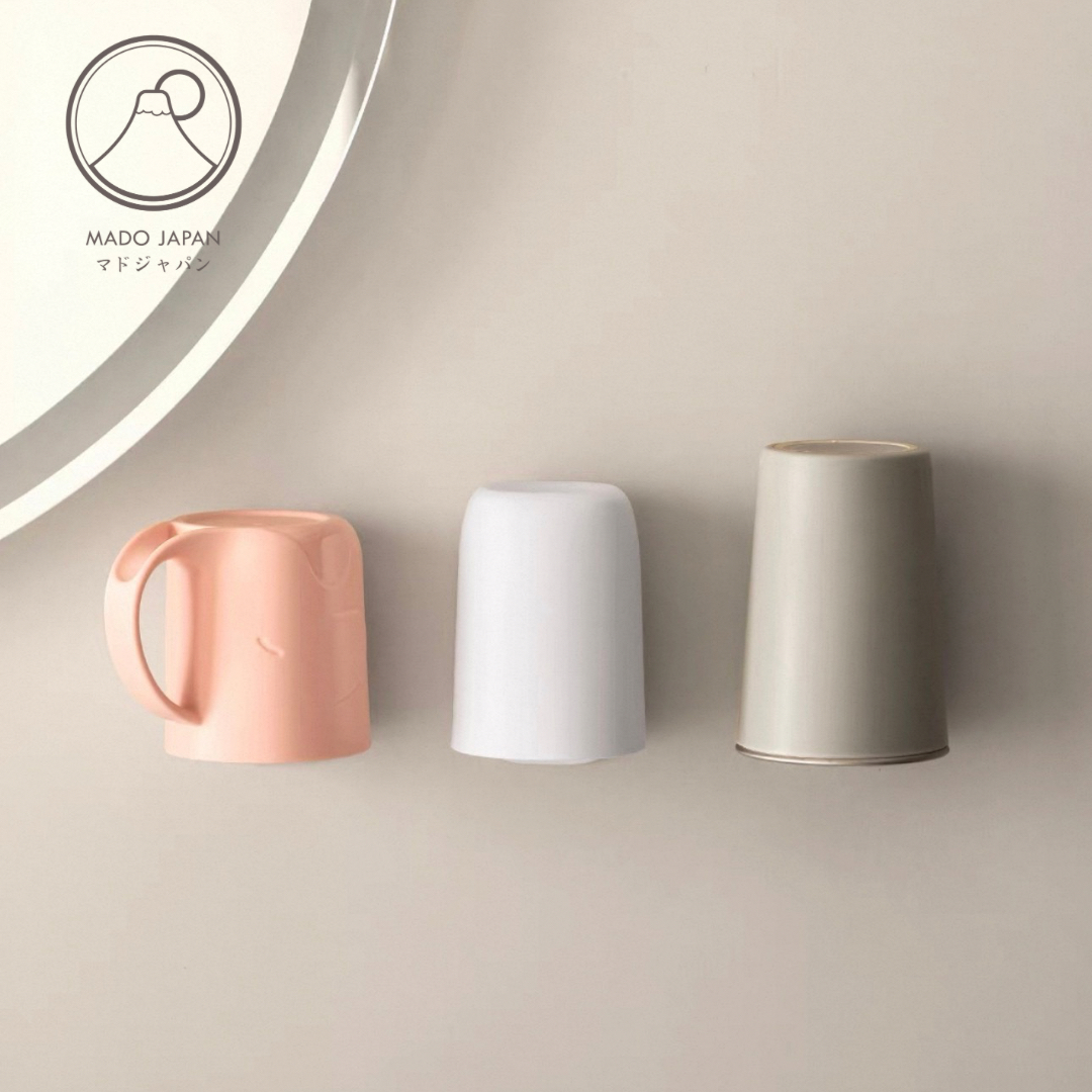 Mado JP 免打孔漱口杯牙刷收納架