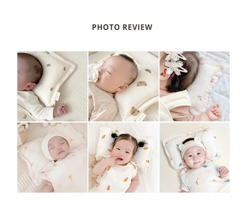 Dottodot 圓圓臉系列-三層棉紗午睡枕