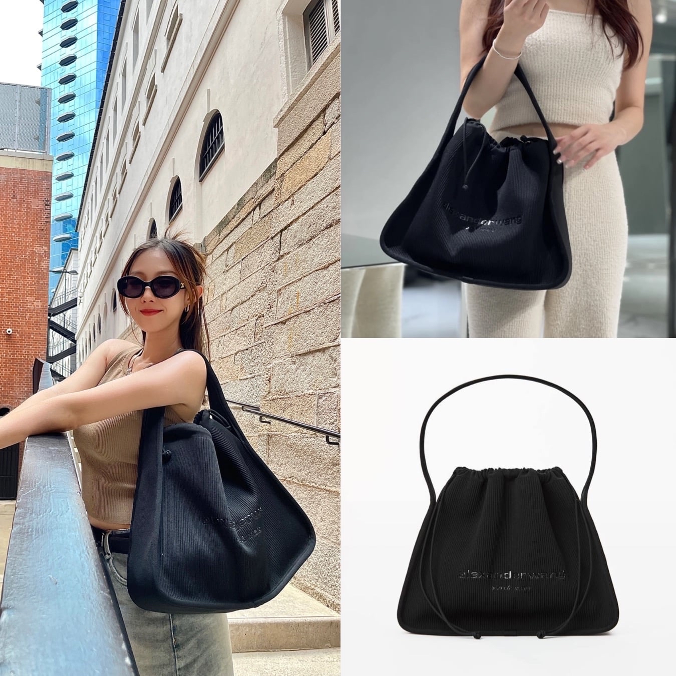折扣✨訂貨📮 Alexander Wang large Ryan bag   大size 上到膊！ Size 38x30x11.5cm 放到電腦iPad A4文件超實用