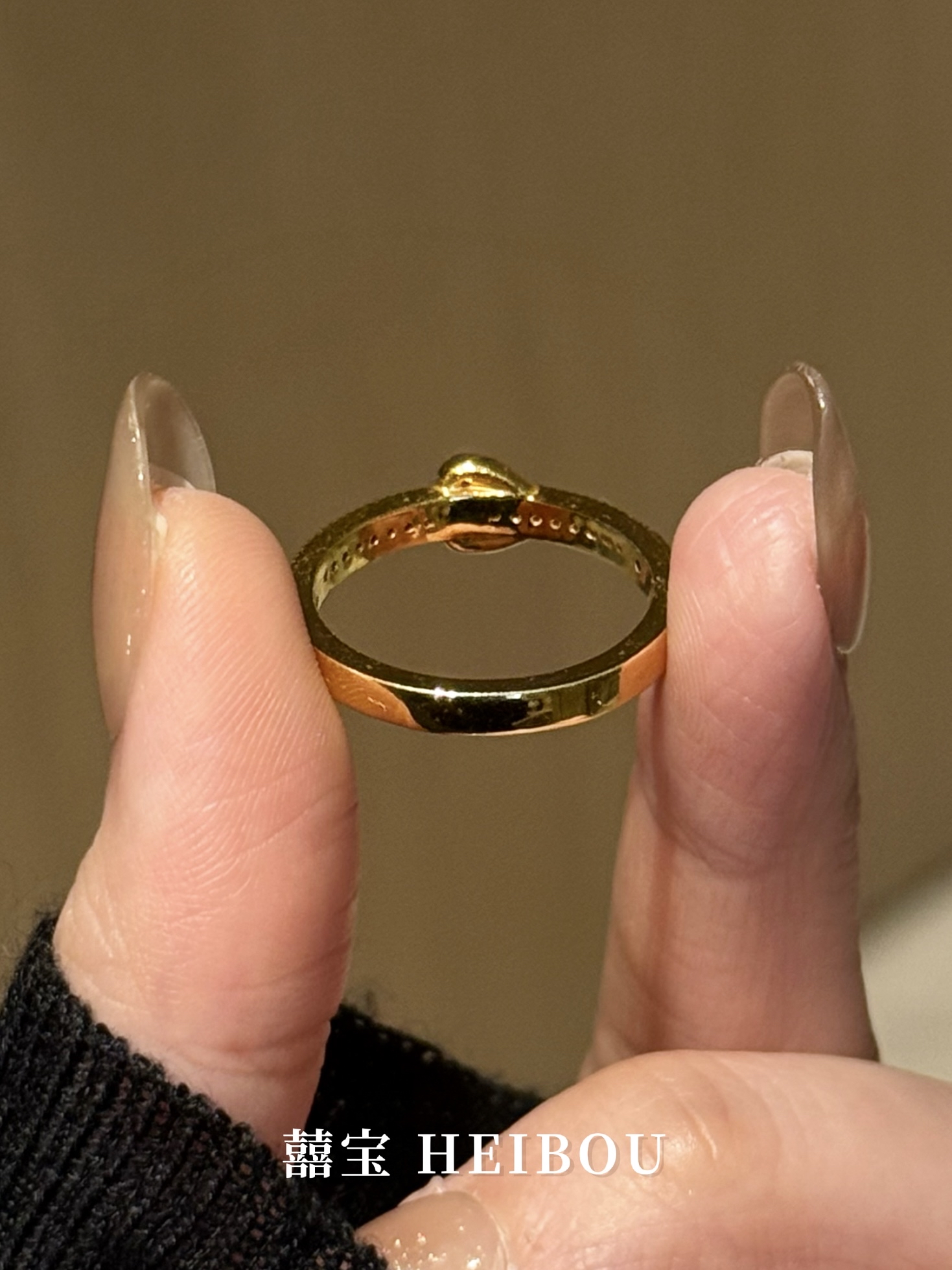 【6D镶嵌】点钻皮扣戒指