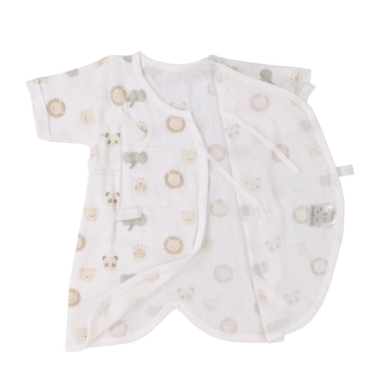 🇯🇵限量預訂 日本直送🇯🇵Cottoli日本製動物玩具印花新生兒純棉打底五件套