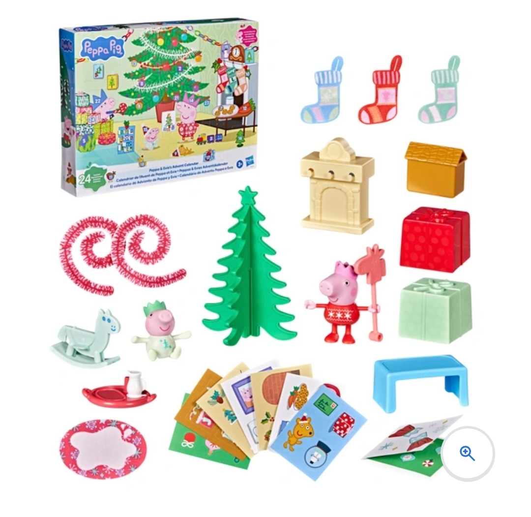 Peppa Pig 粉紅豬小妹 Peppa & Evie 聖誕倒數日曆玩具 Advent Calendar 24格玩具套裝