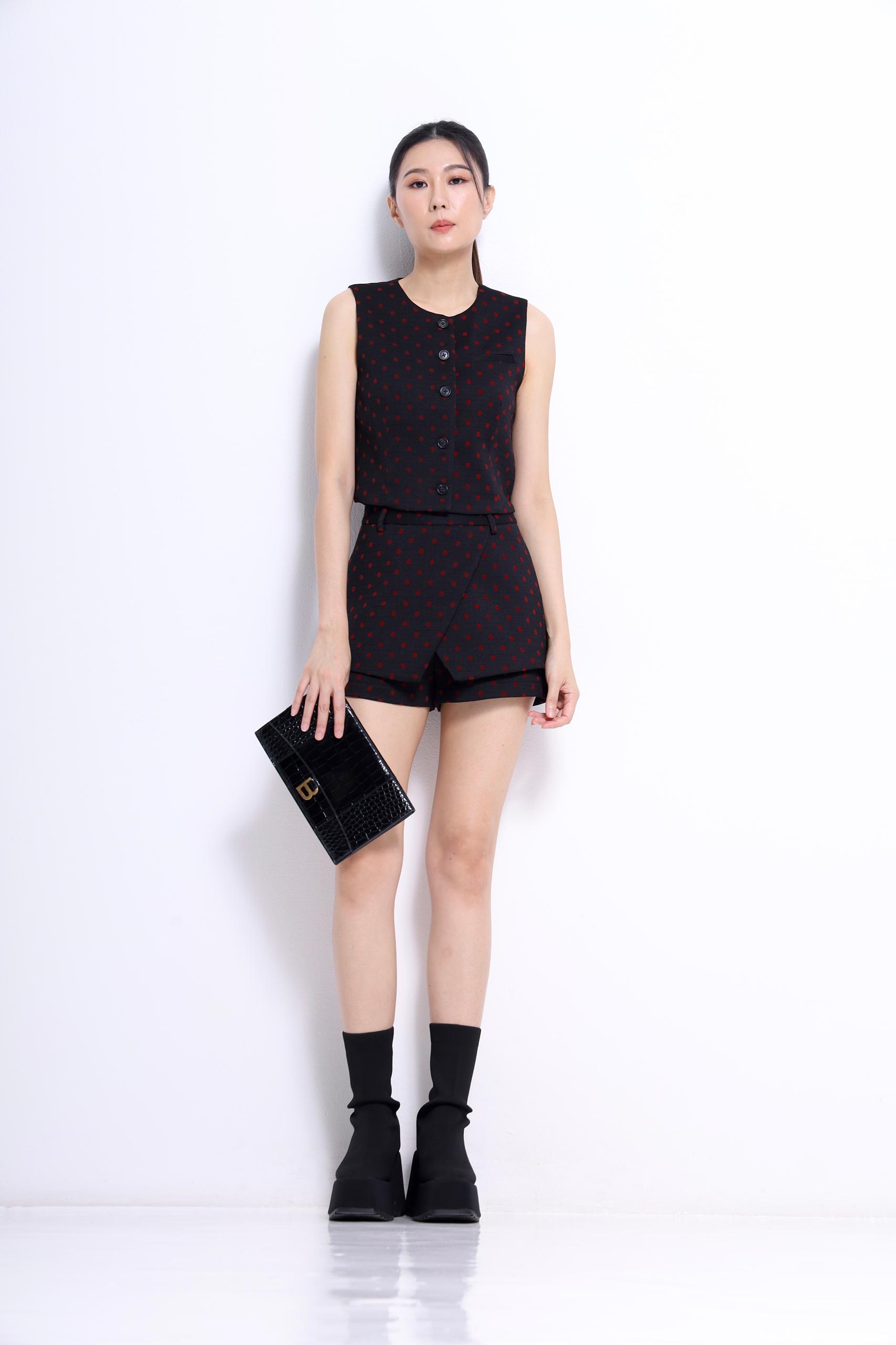 CB2742 Luna Tailored Button Vest