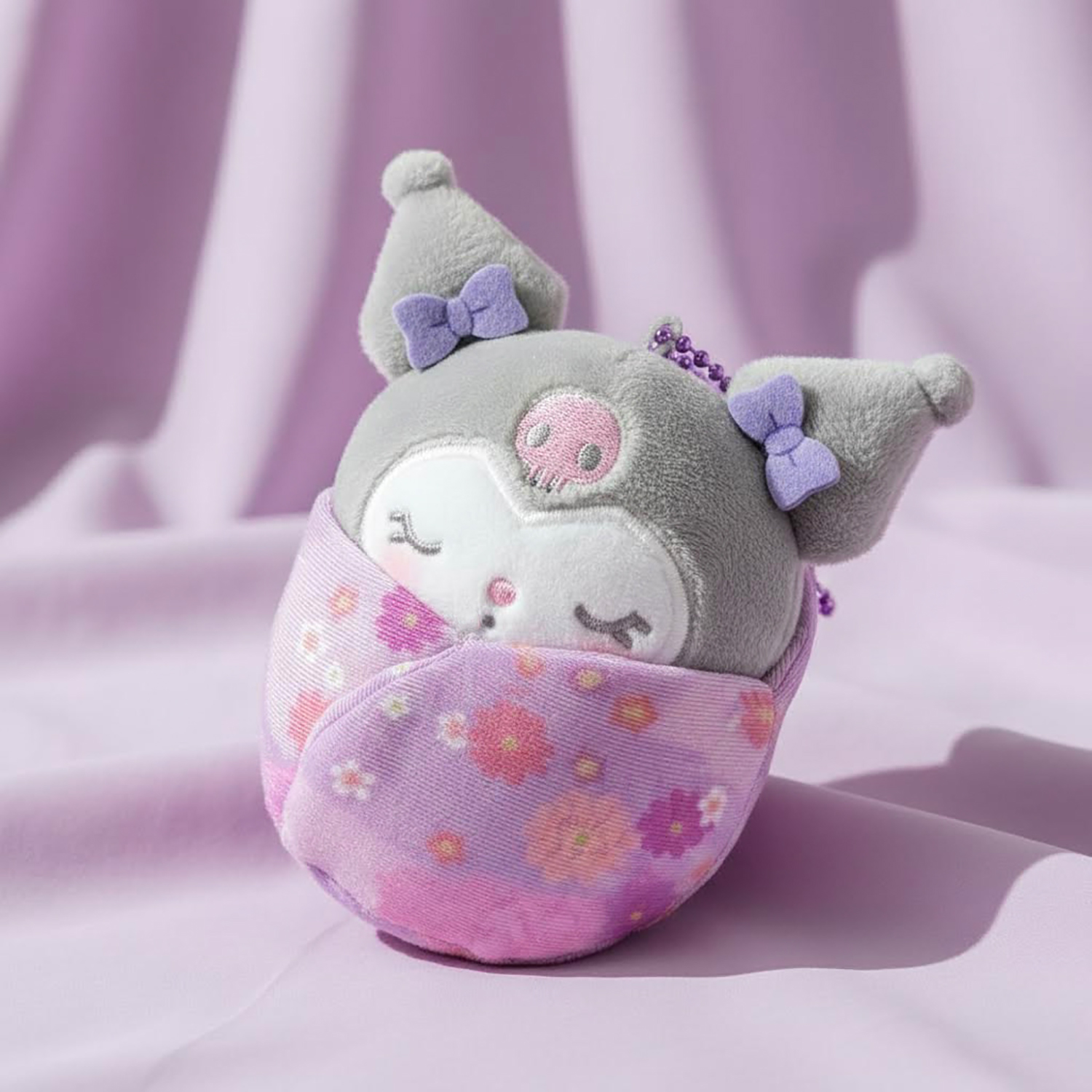 Sanrio - 公仔掛飾 (和式嬰兒Kuromi款)