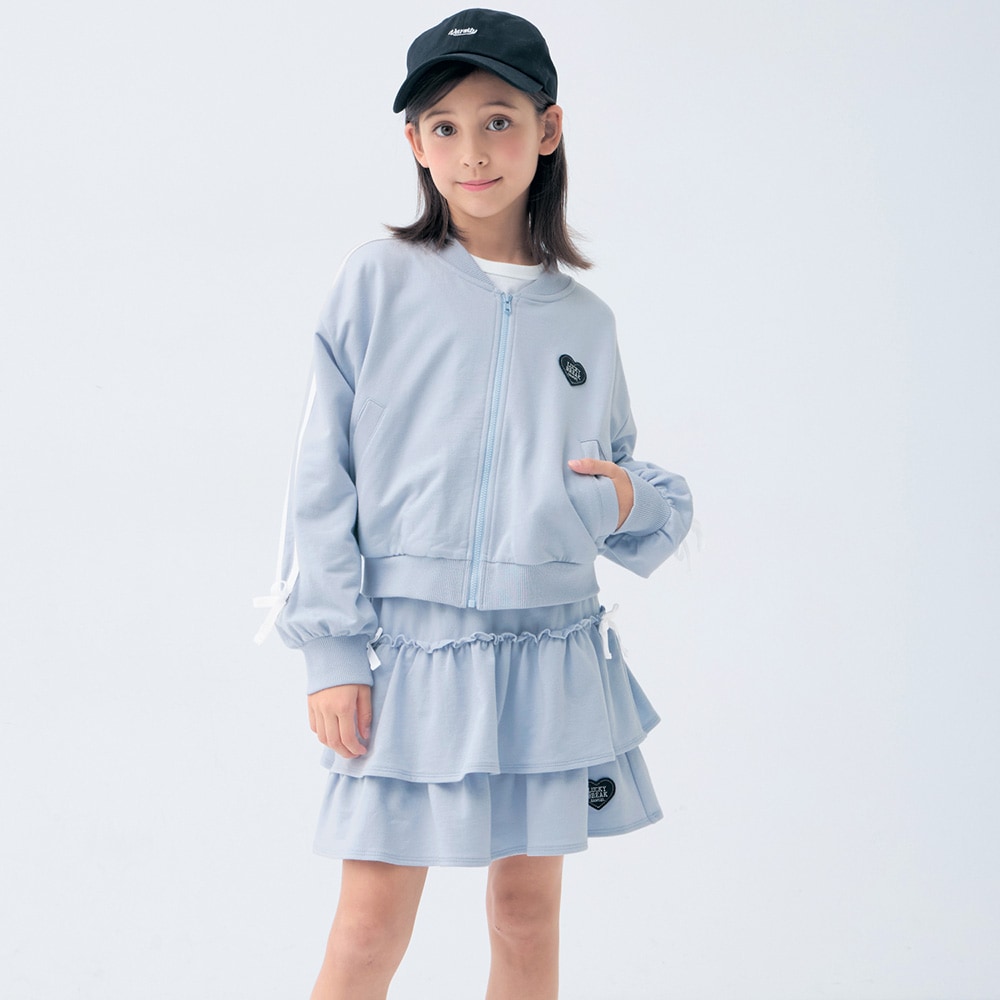 🆕【⭐訂購⭐】 🇯🇵日本直送🌀心型貼片層疊荷葉邊 運動風 半身裙［2款選］🌀 [ELAA-0250][260228]