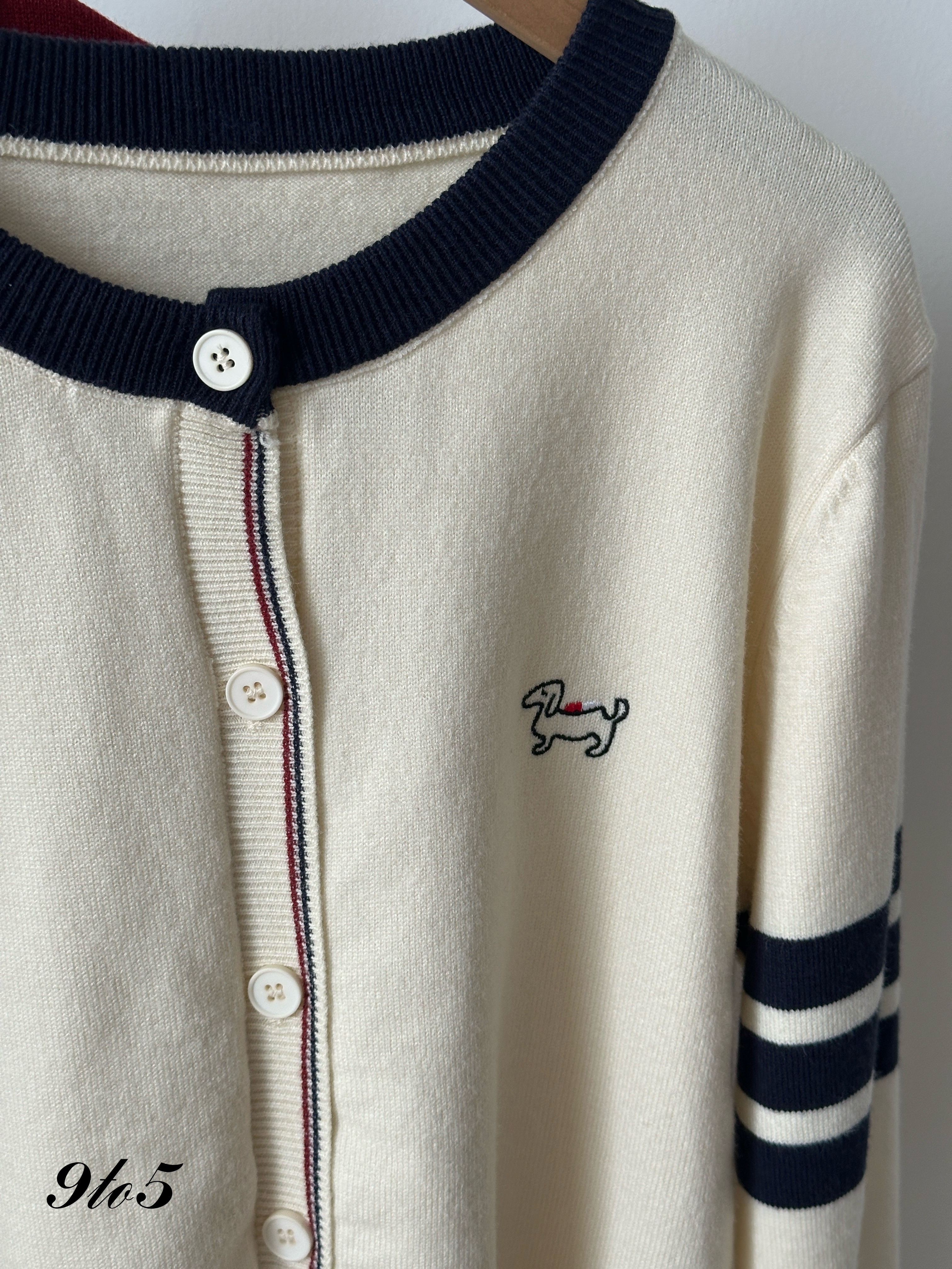 T4045 Doggy Logo Cardigan - 4 Colors