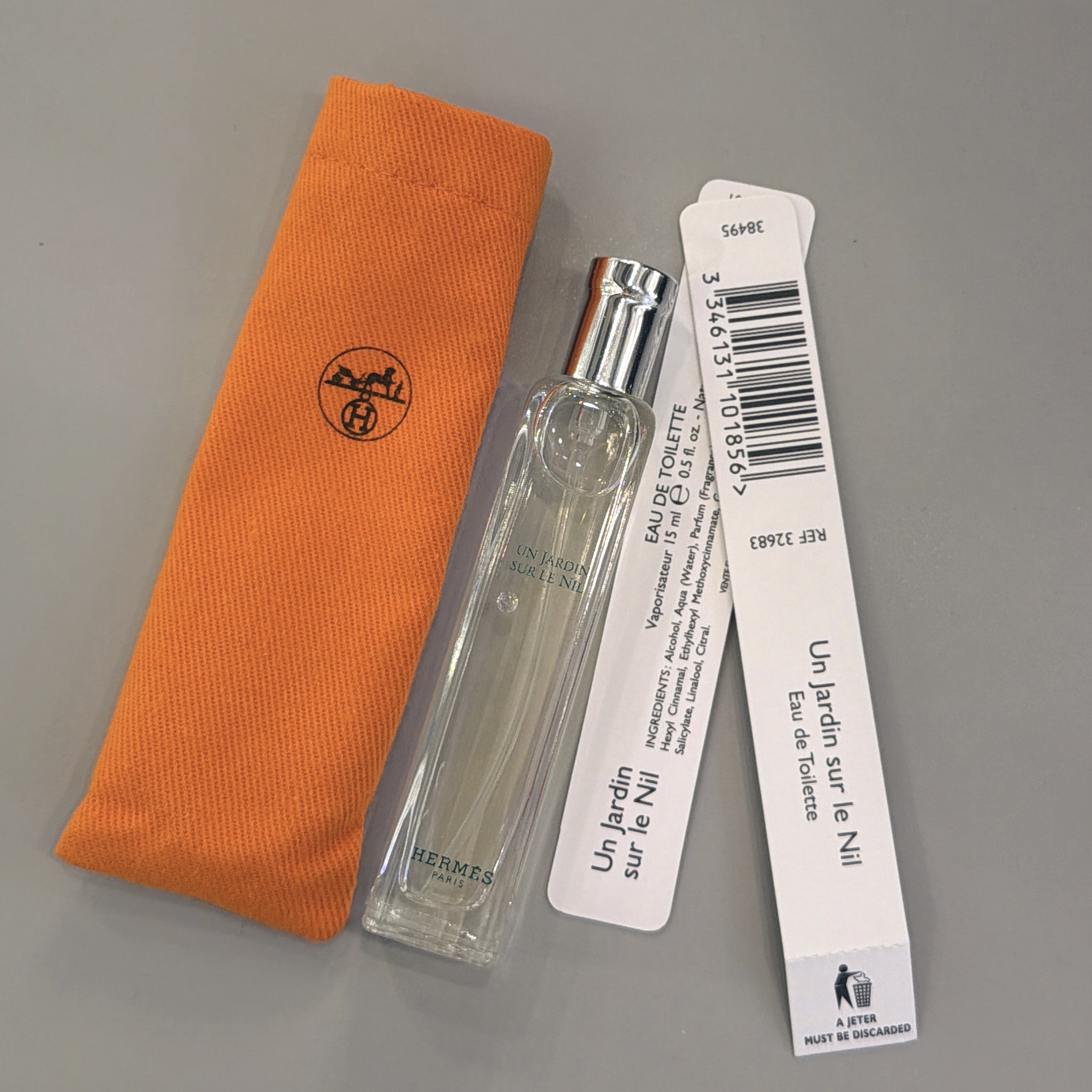 HERMES Un Jardin Sur Le Nil Eau De Toilette 愛馬仕 尼羅河花園淡香水15ml（附橙色布袋）