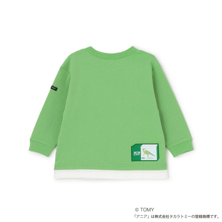 🇯🇵預訂 日本直送🇯🇵Petit Main x Tomica系列三色恐龍動物車車印花假兩件長袖T恤