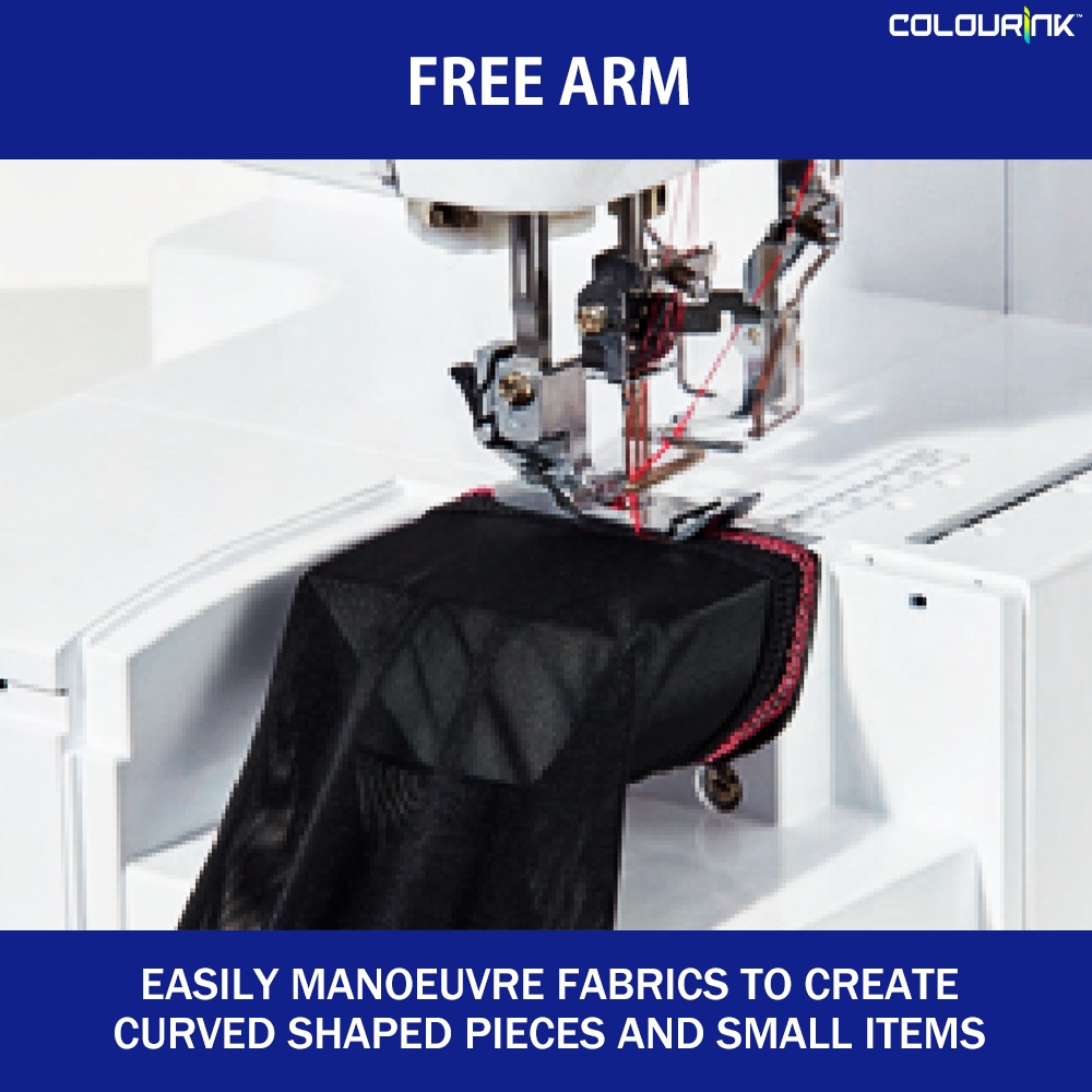 Brother CV3550 Sewing Machine Double Sided Cover Stitch Chain Stitches 1000 spm Free Arm Flatbed Surface Mesin Jahit