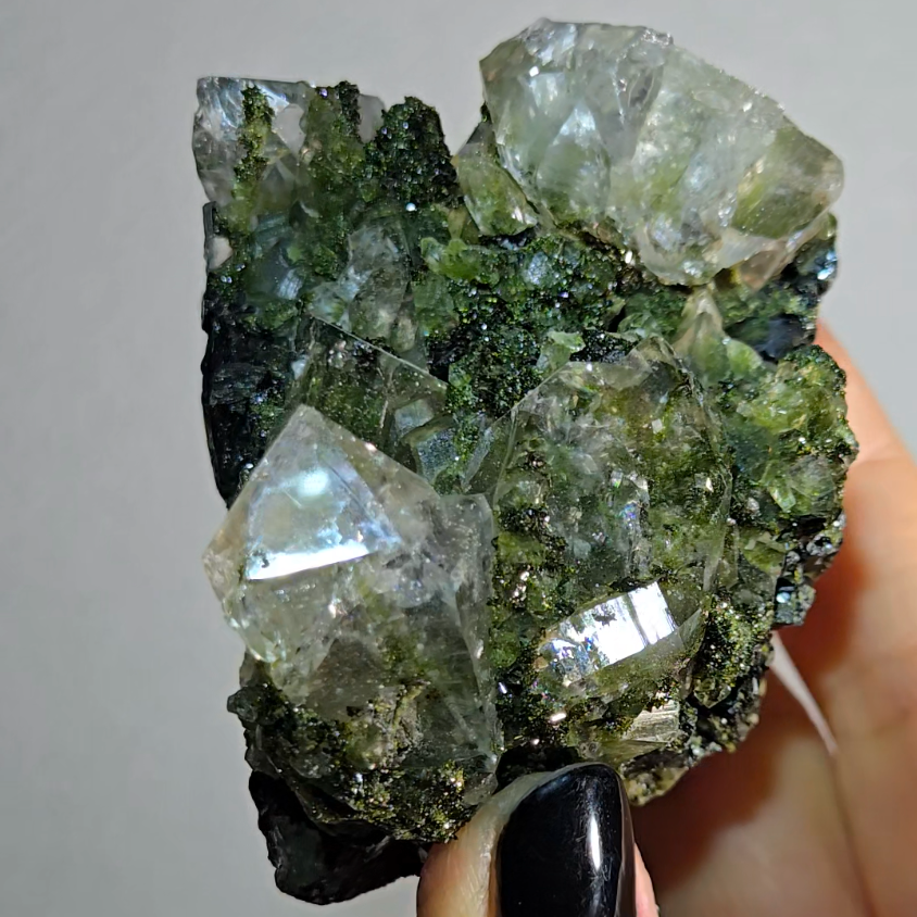 Epidote and quartz specimen from Turkey - ED1
