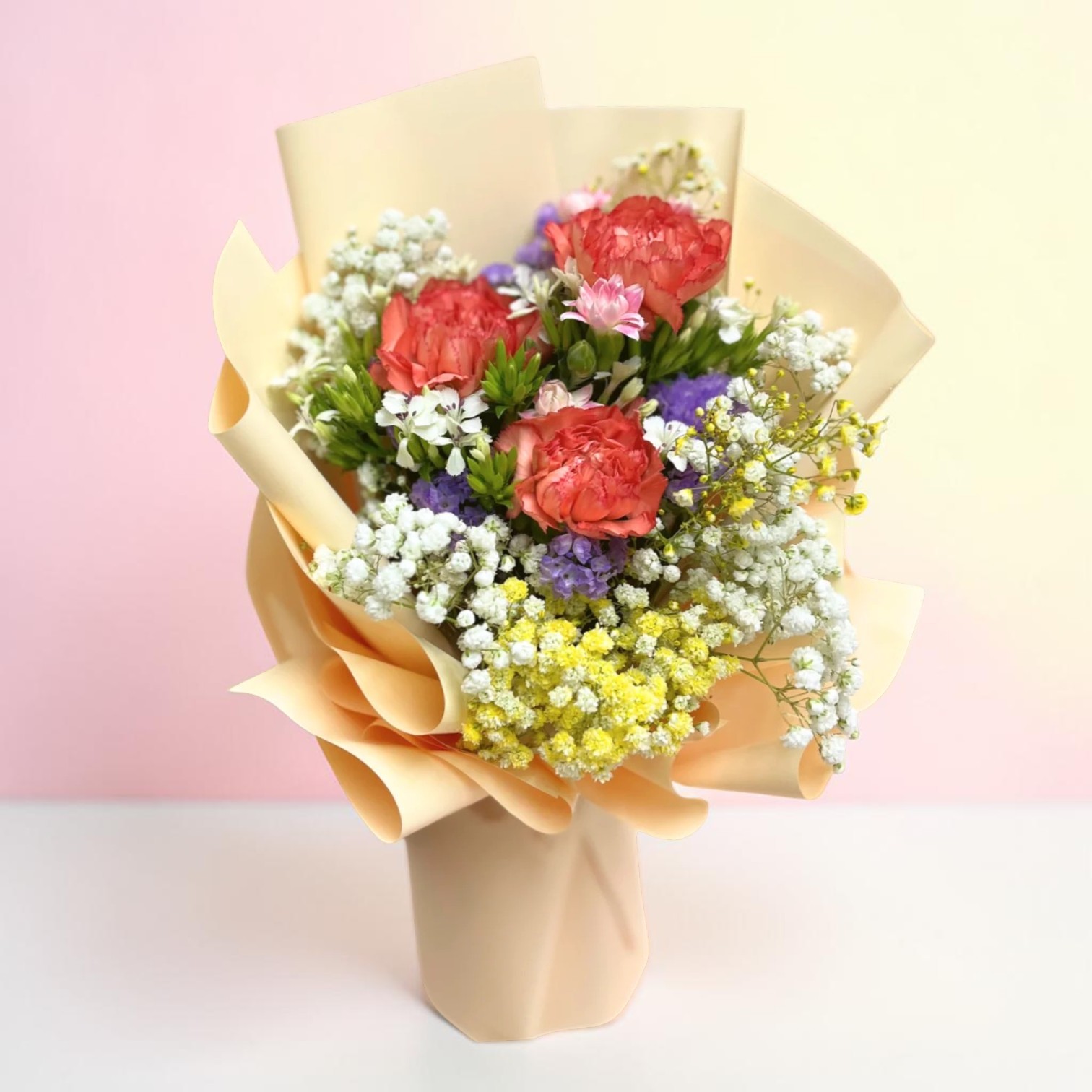 👉🏻鮮👈🏻橙色康乃馨 3支 5支丨母親節花束丨橙色花束丨康乃馨花束