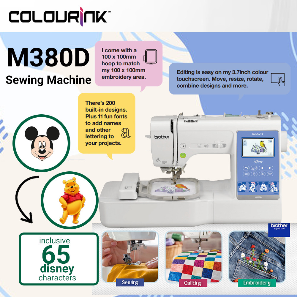Brother Innov-is M380D Computerized and Embroidery Sewing Machine/ Mesin Jahit Brother