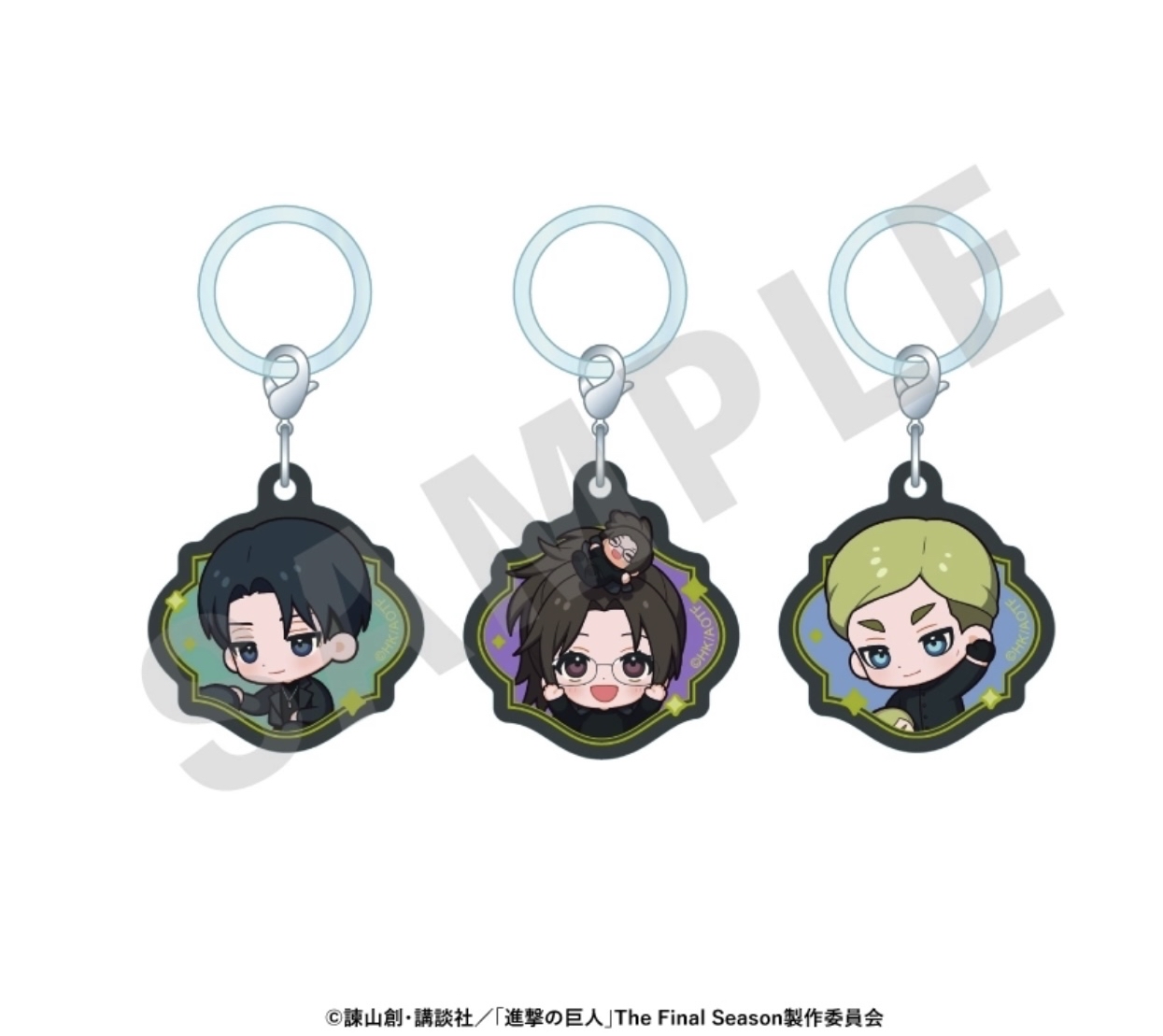 Preorder預訂7/2026年進擊的巨人ミニキャブラックコーデシリーズ掛件set