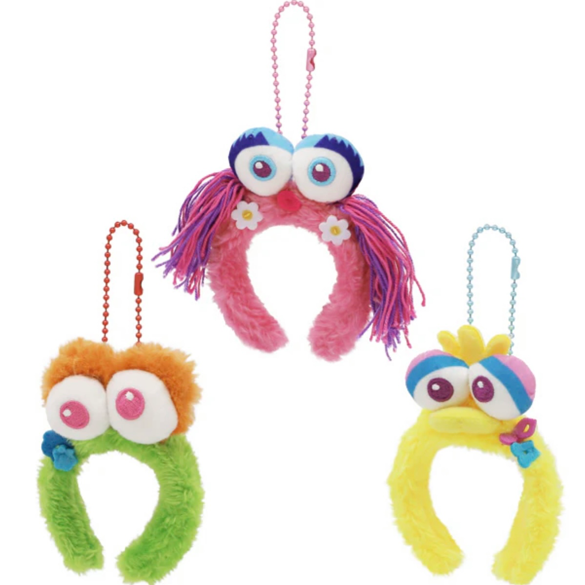 Oscar/Abby/Big Bird Keychain set (3 pieces)