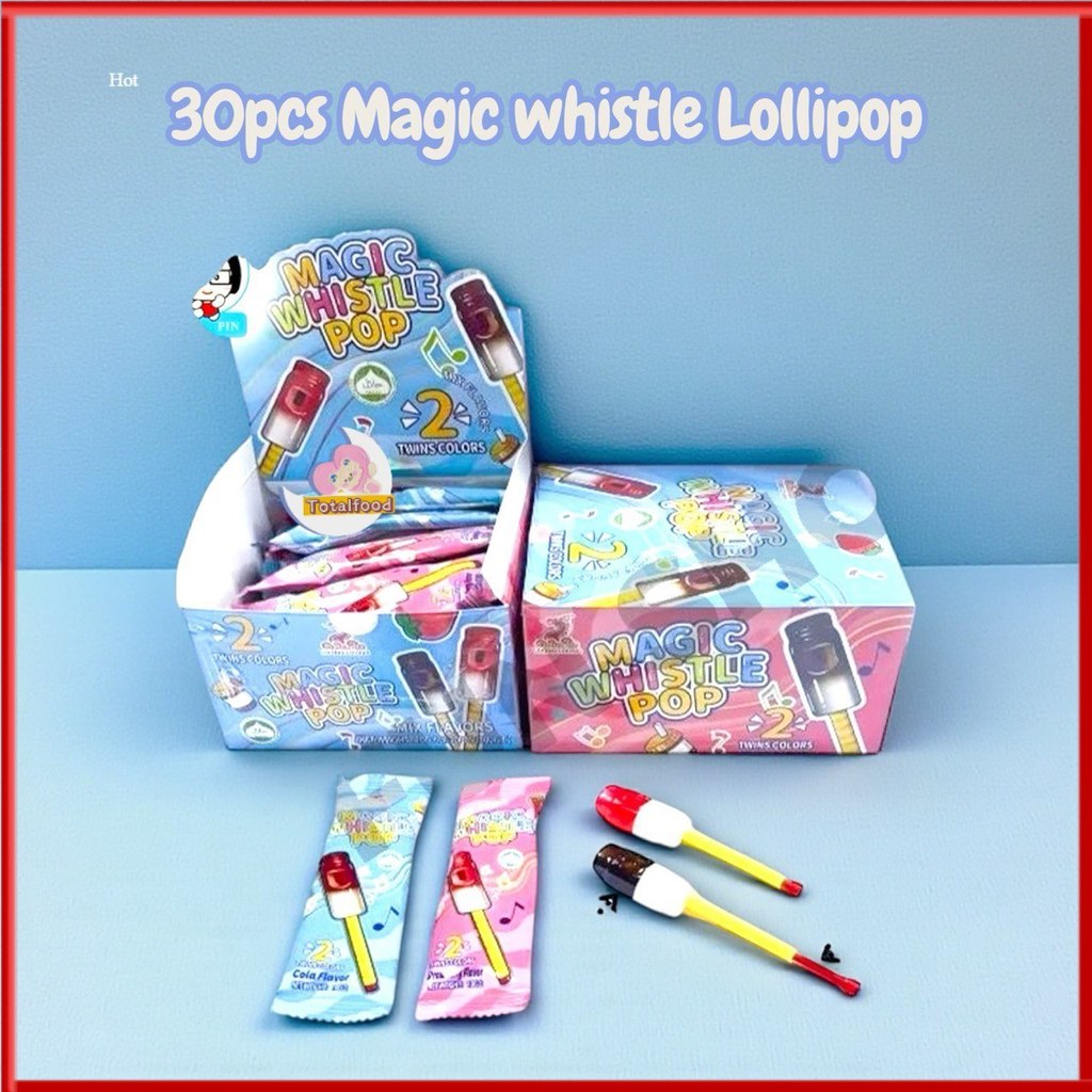 30pcs Loong Loong Magic Whistle Lollipop music candy (HALAL)