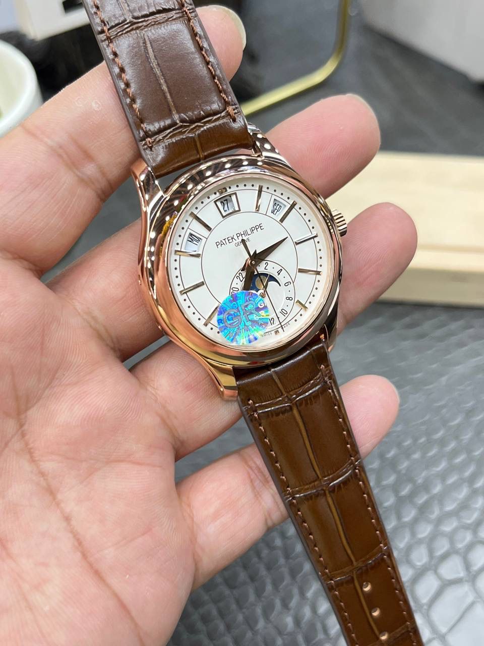 百达翡丽5205G-013复杂功能系列/40mm*11.36mm/搭载Caliber324 S QALU 24H/206全自动机械🚀🚀