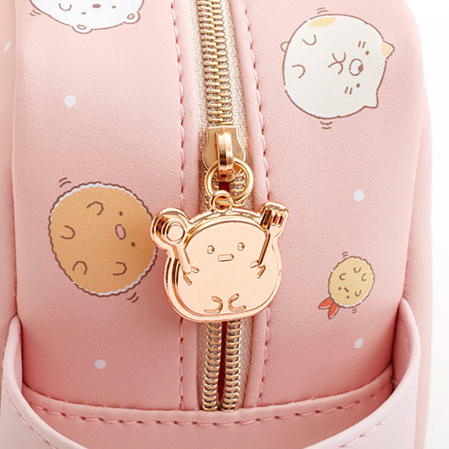 角落生物 - 狸貓餐廳系列小物包 (粉紅色角色圖案款)