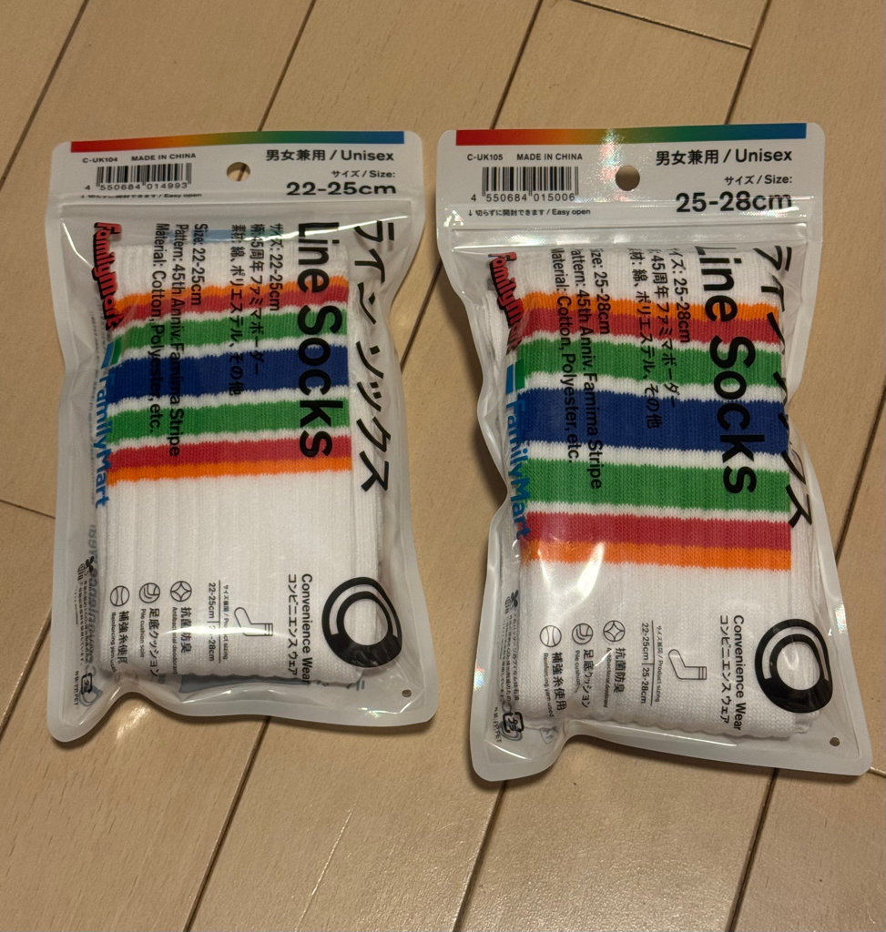 [連線商品需補運費]日本family mart Line Socks中長襪