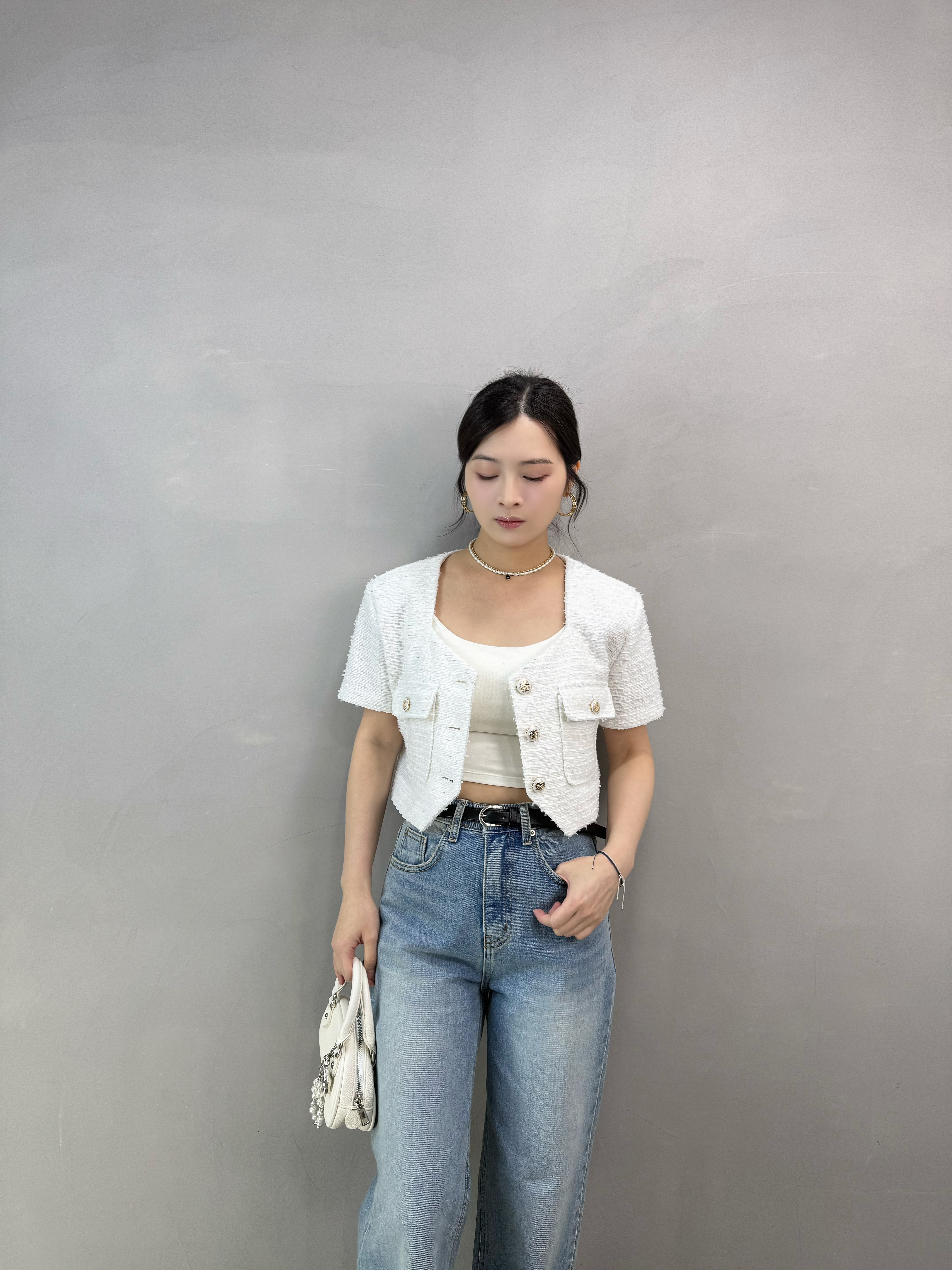 A10 短身Tweed 料外套