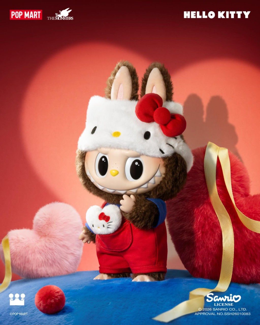 原裝正版泡泡瑪特 labubu  Sanrio 合作系列 盒裝公仔