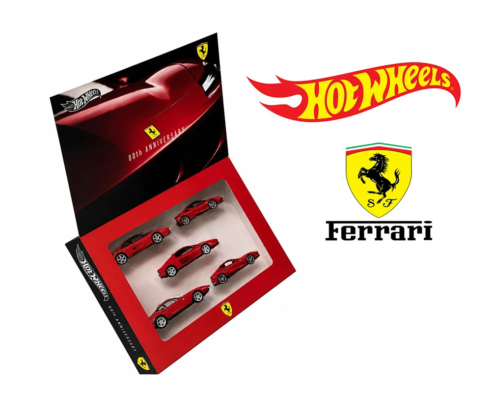 【絕版珍藏】預訂 Pre Order - Hot Wheels 1:64 Silver Series - Ferrari 80th Anniversary 5-Pack Hotwheels