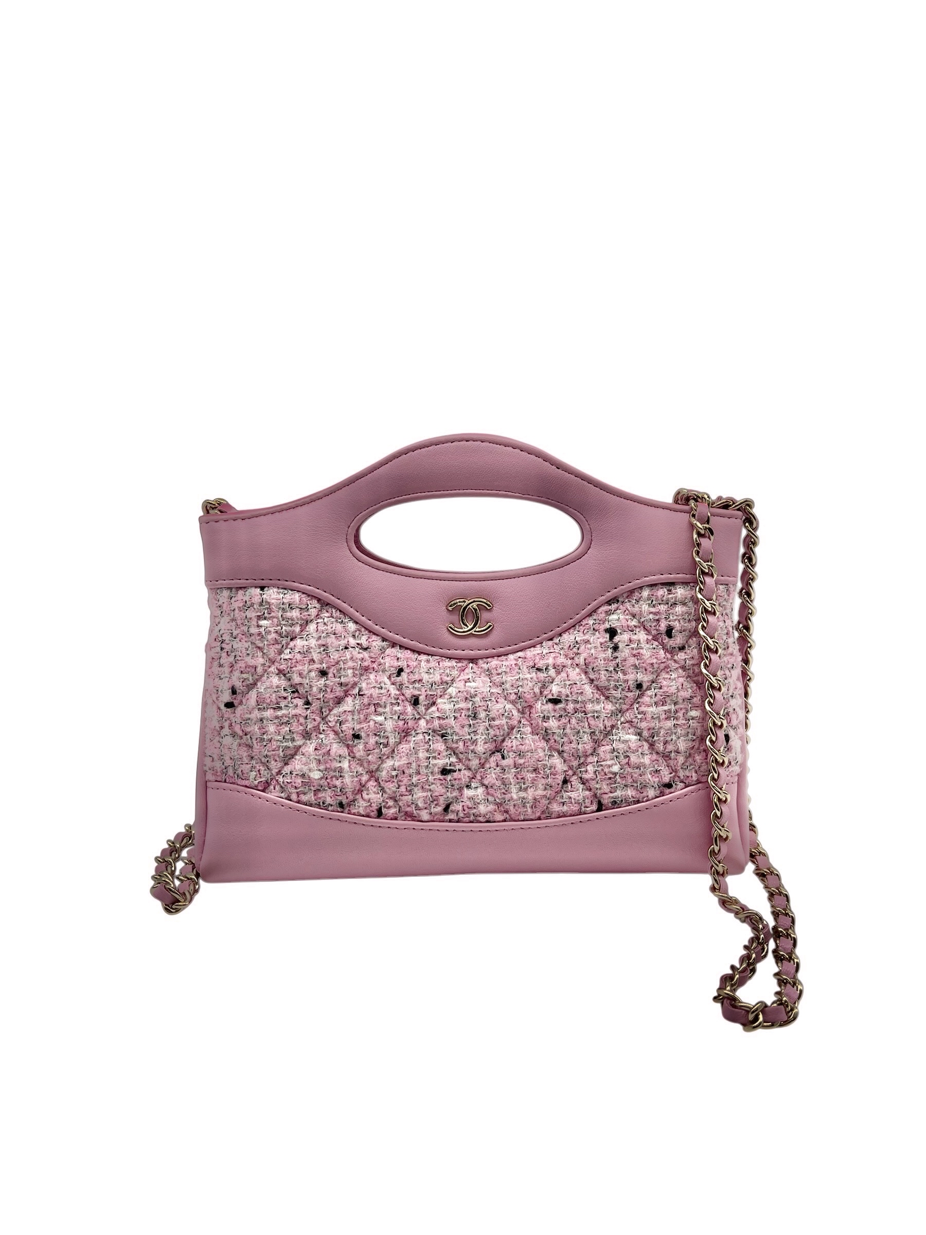 Pre-owned Chanel Nano Tweed 31 / Product Code: 072507