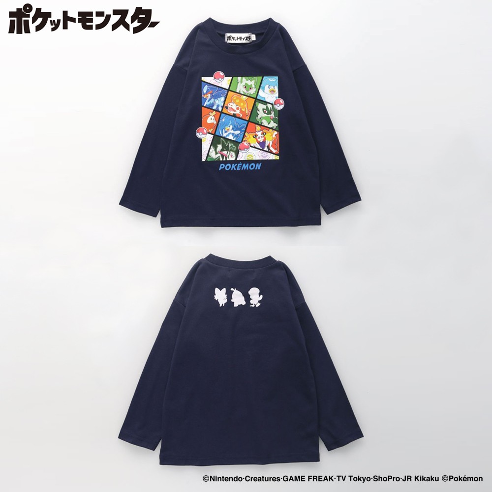 🆕【⭐訂購⭐】 🇯🇵日本直送 🌀#Pokemon 前後印花長袖Tee［6款選］🌀 [ELIA-0051][261008]