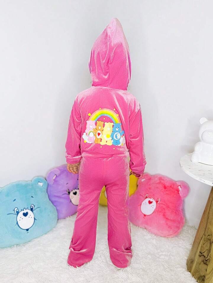 🌈🐻兒童天鵝絨運動套裝