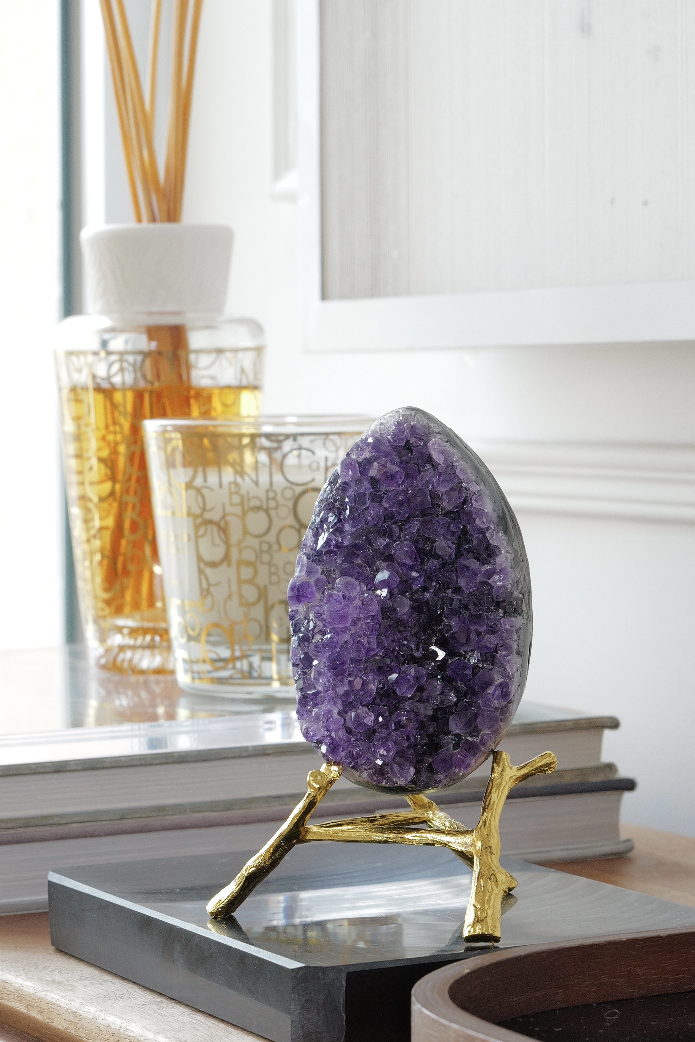 ༒ 10cm 紫水晶 晶牙蛋༒ AM.5002C2JGAA8-RA27*5EN