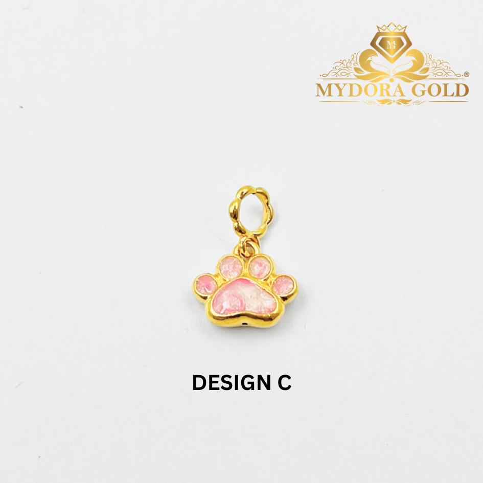 MYDORA Charm Comel Paw Print (5G) l EMAS 916/22K