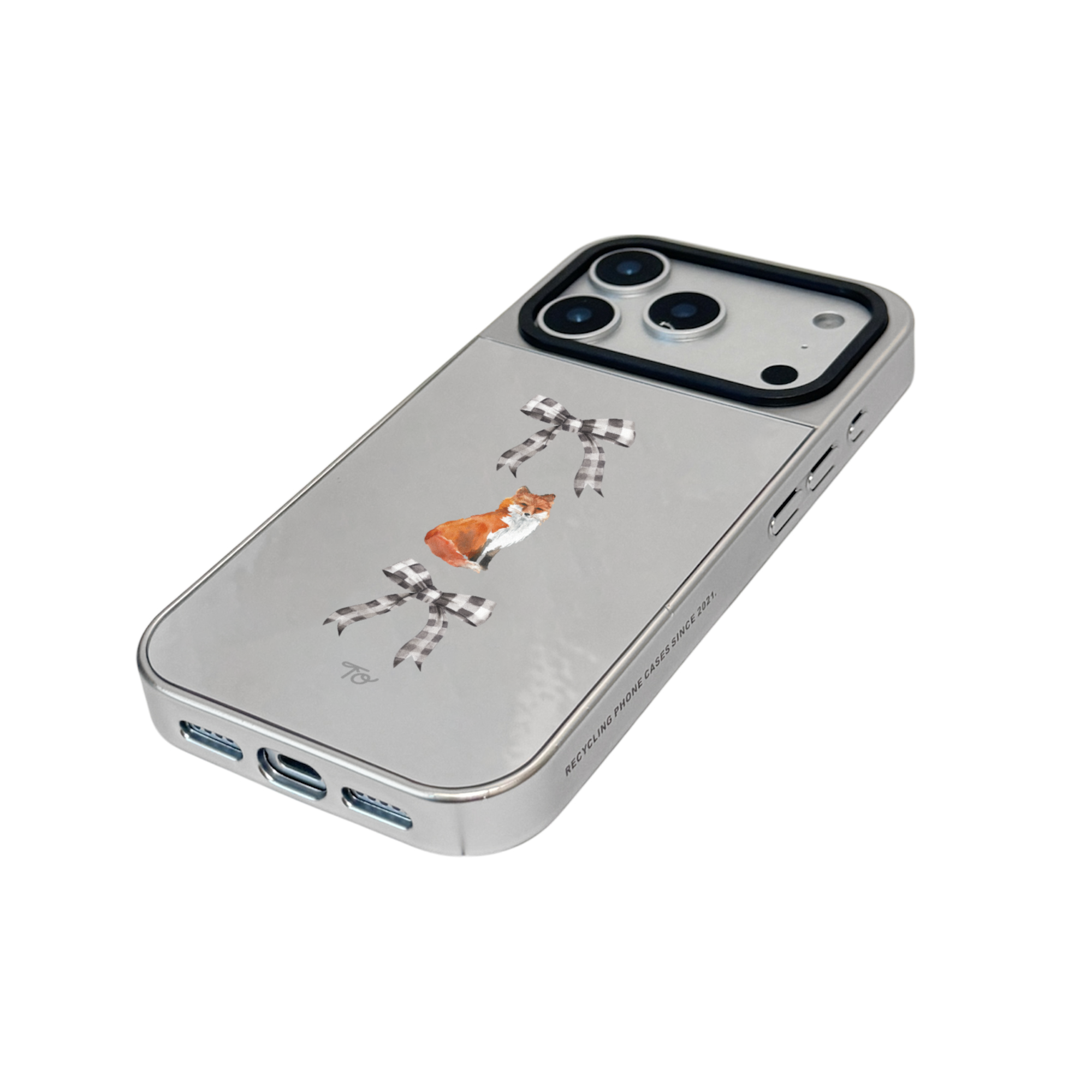 【Little Amber】銀框鏡面MagSafe iPhone Case
