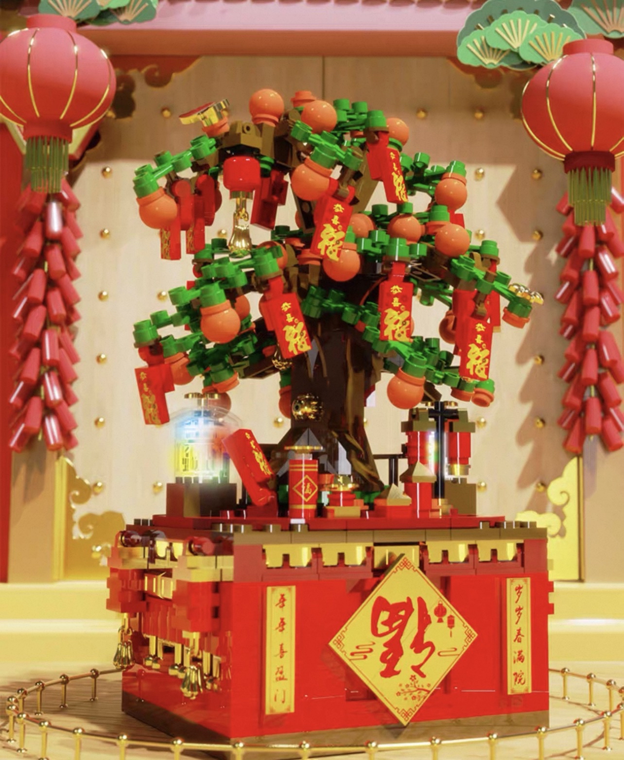 【2026馬年新春優惠】現貨：發財樹音樂盒Lego(566pcs)