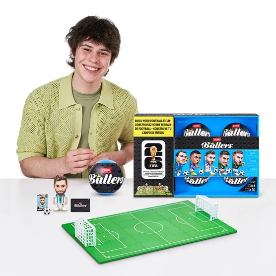 🏆 [2026世界盃限定] FIFA Ballers Figures 足球球星公仔盲盒 (4入) - 加拿大限定 Series 1 (美斯/麥巴比/卡尼)