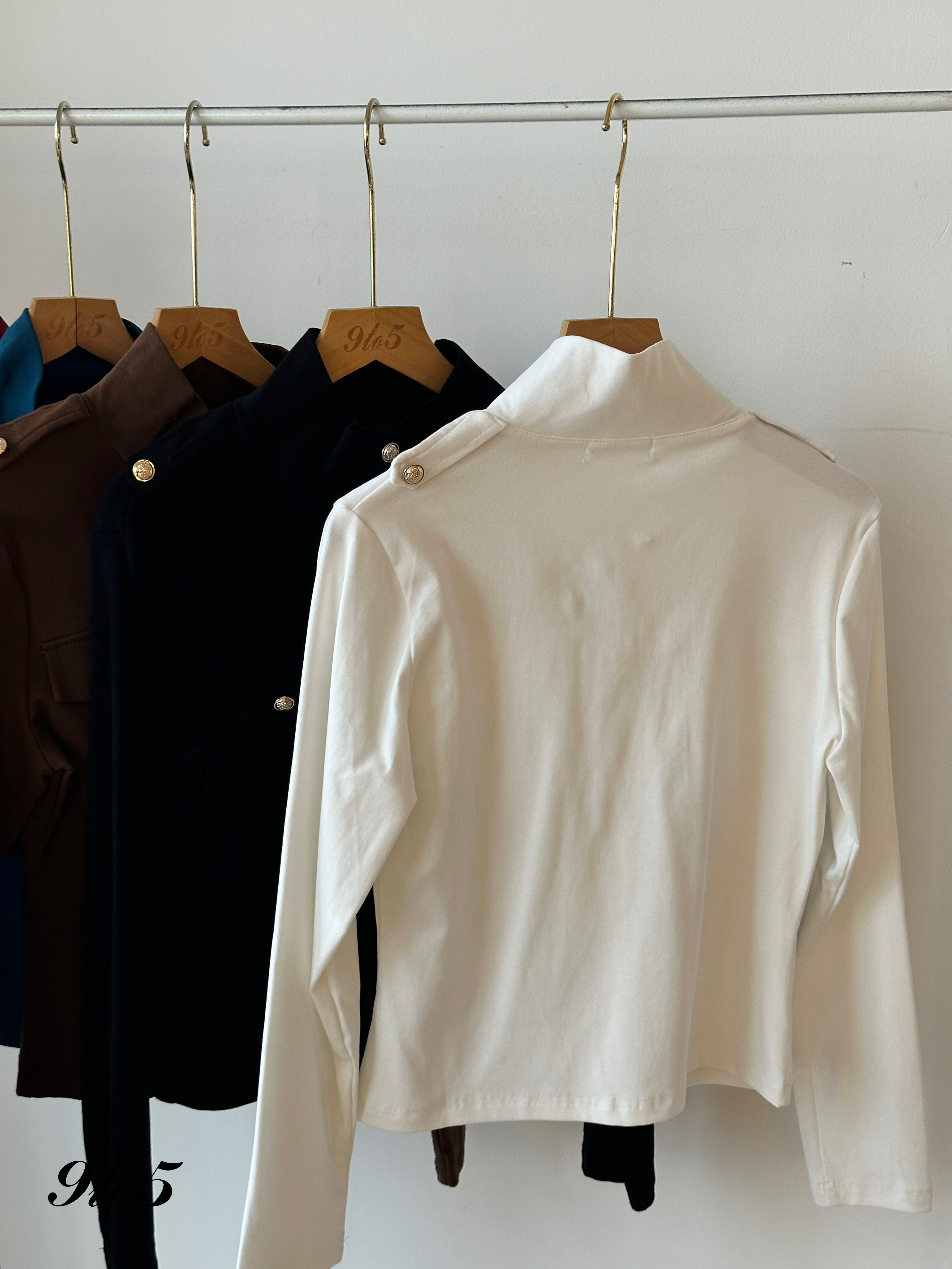 T3935 Mock Neck Top - 5 Colors