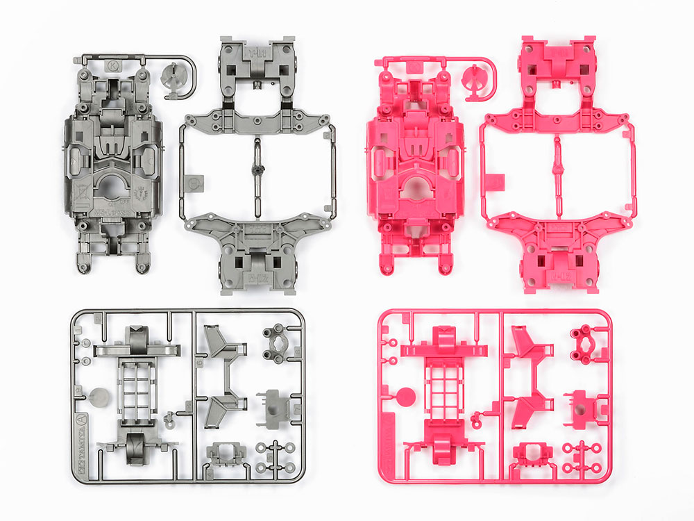 MS CHASSIS SET (SILVER/PINK)