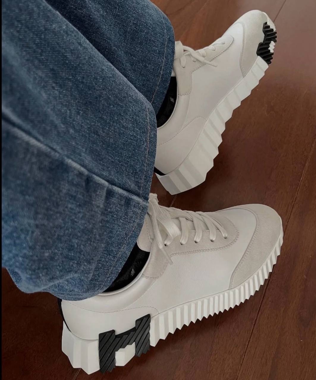 配貨價✨ Hermes Bouncing Sneakers  熊貓🐼色 男女同款 🔖WhatsApp check size 