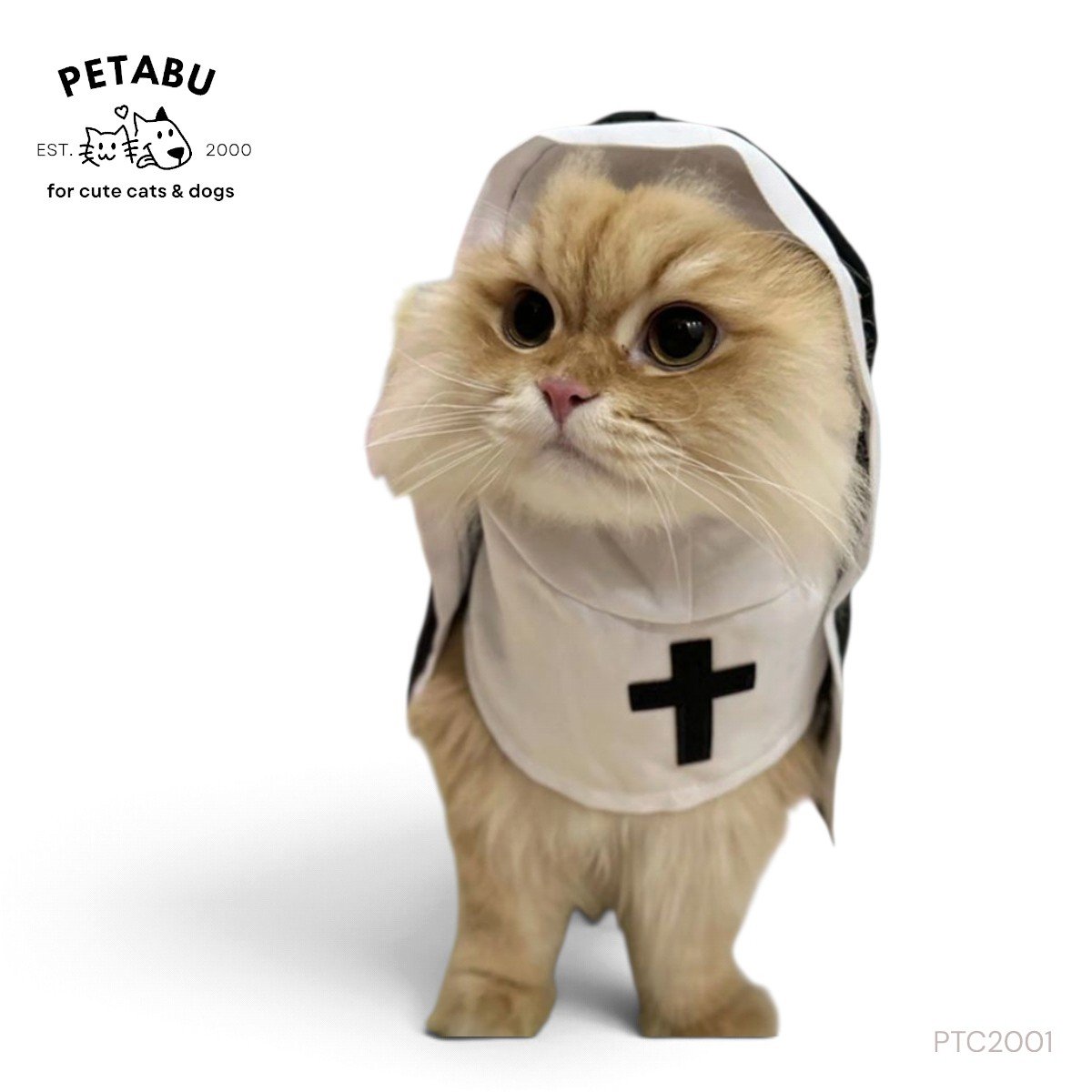 貓狗萬聖節修女服裝 Halloween Pet Costume 寵物修女造型萬聖節貓狗衫 香港現貨｜PTC2001