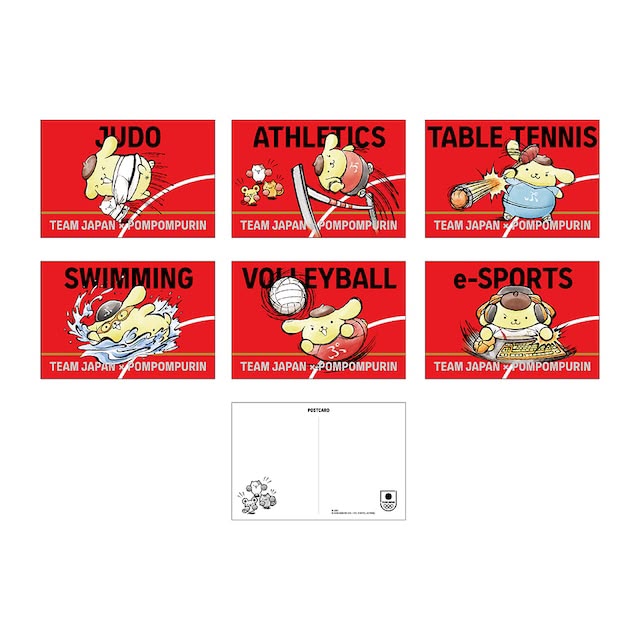 ✨商品代購服務需補運費✨TEAM JAPAN x 布甸狗 明信片套裝