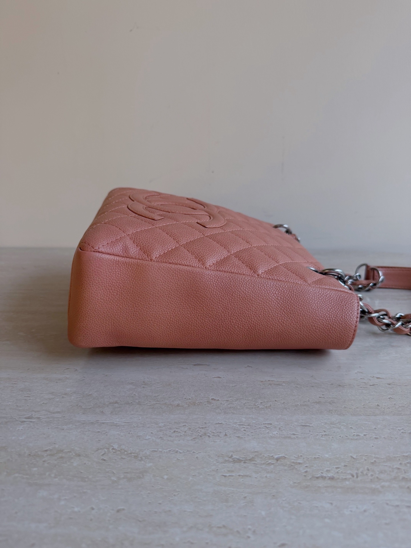 【預訂貨品】Chanel 粉色荔枝紋牛皮tote bag