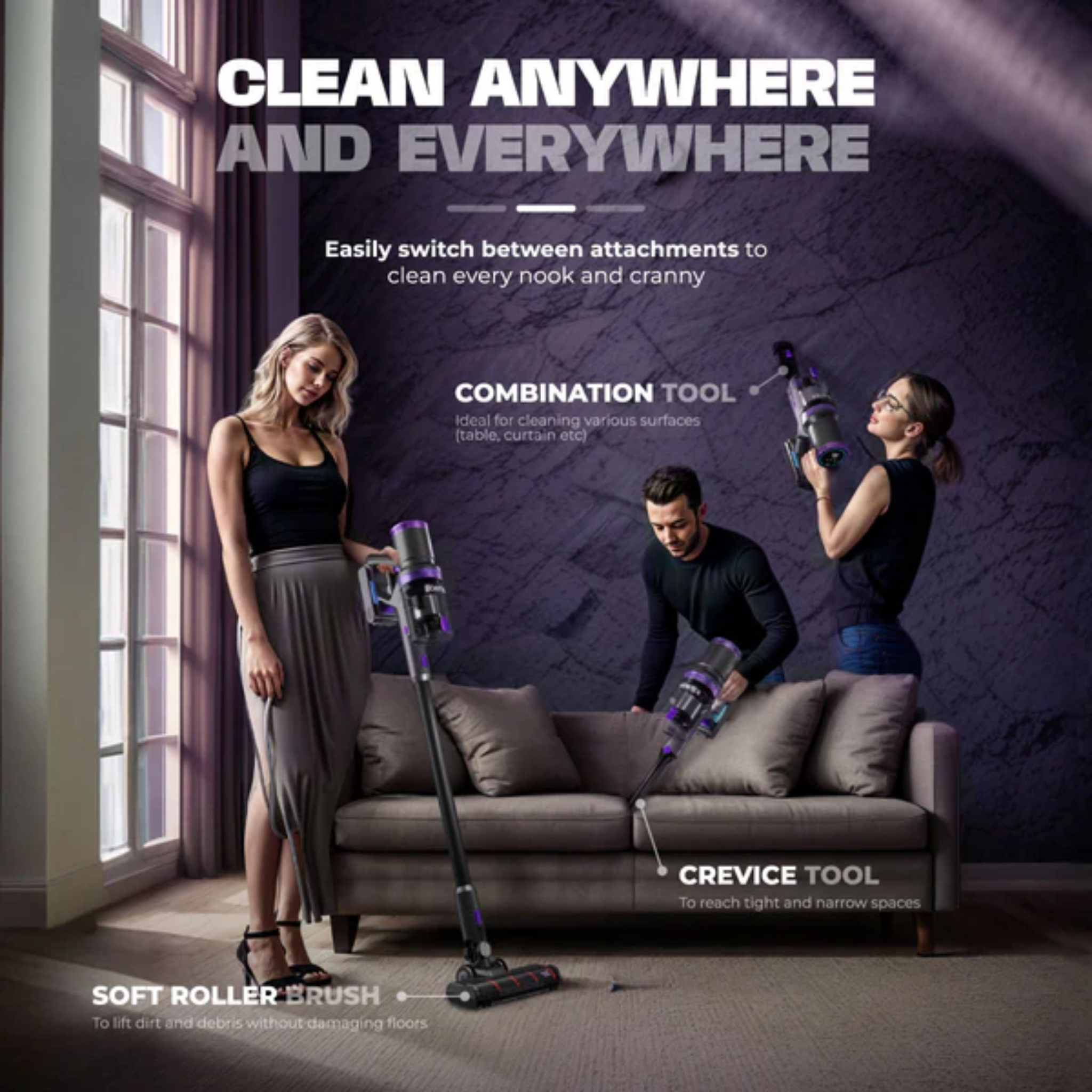 Russell Taylors 300W Cordless Vacuum BLDC (X2)