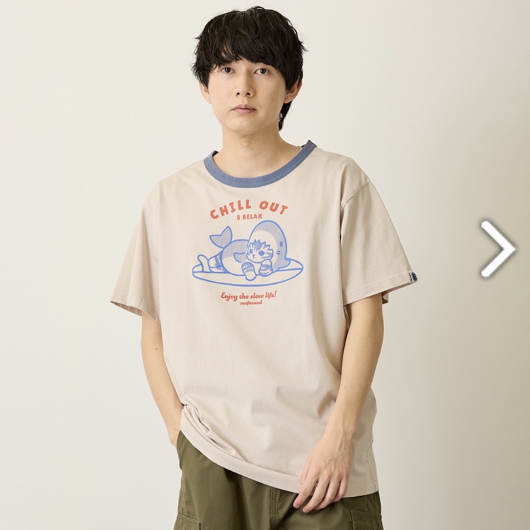 Mofusand 鯊魚貓 tee｜預訂