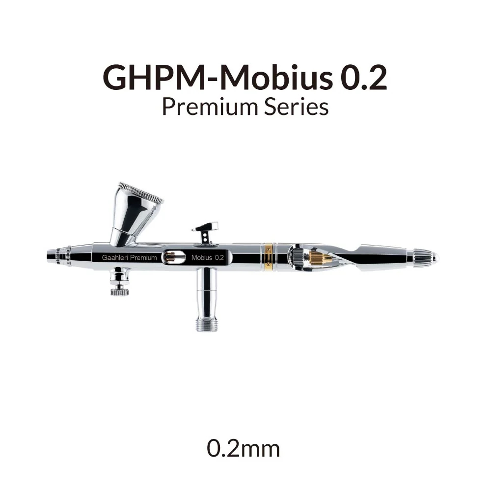 Gaahleri Mobius Airbrush Premium Series 0.2mm Gaahleri Mobius 0.2口径双动喷笔