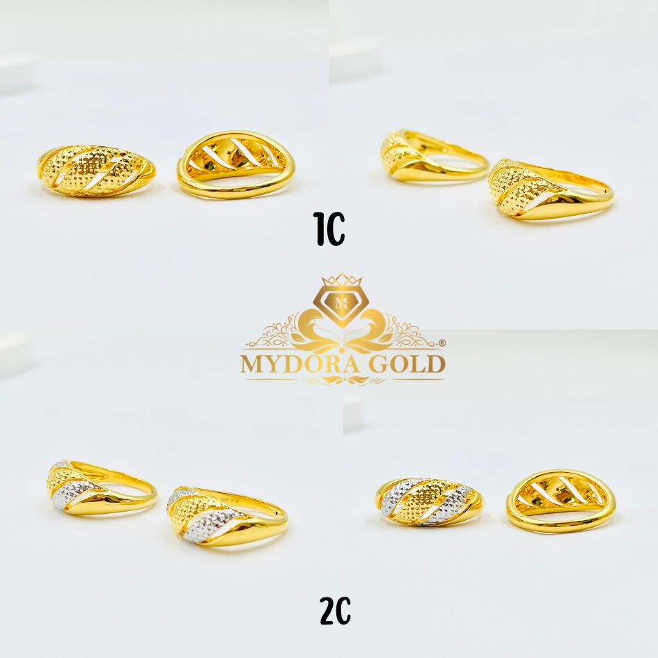MYDORA Cincin Dome Pahat (5G) l EMAS 916/22K