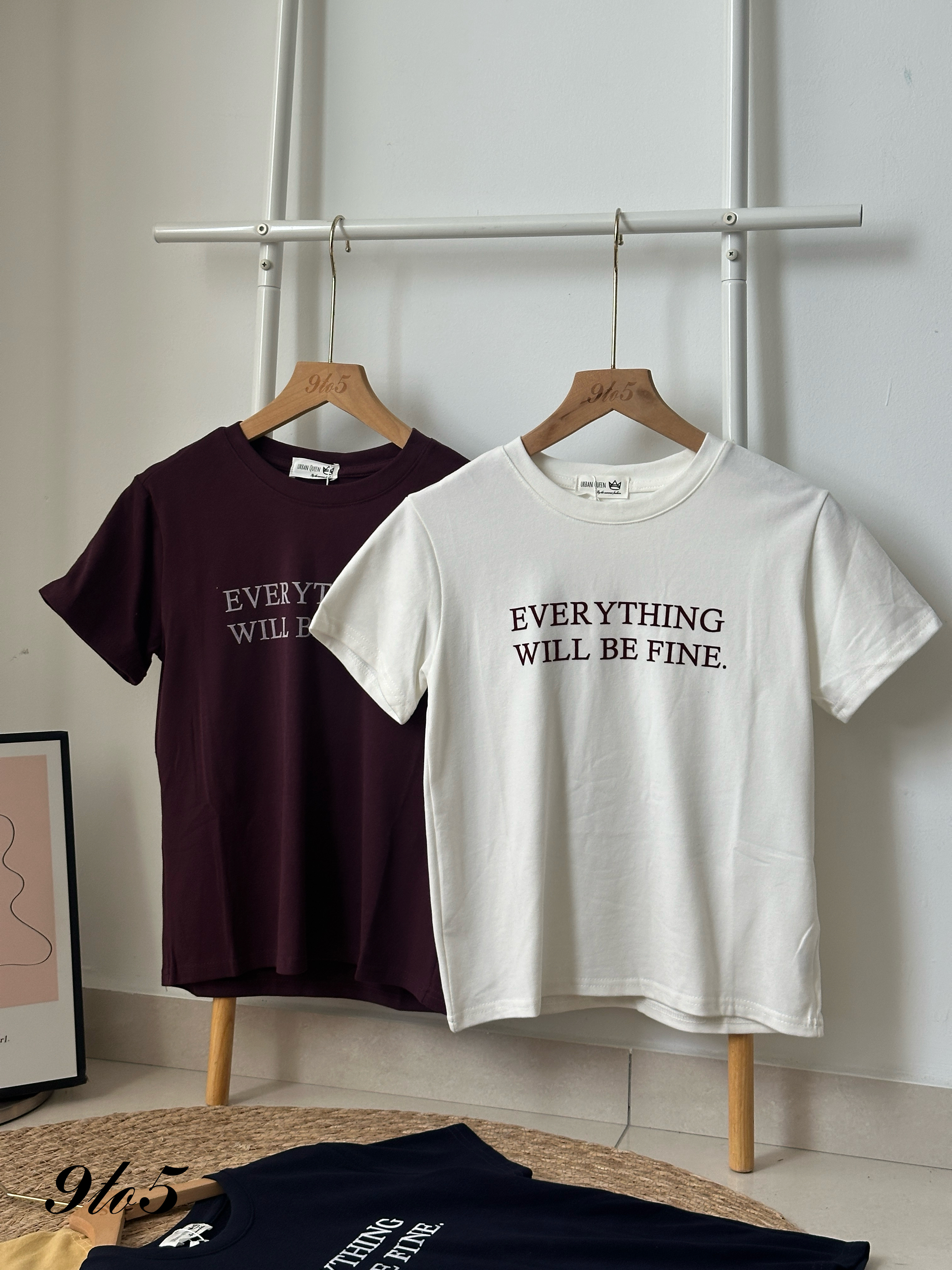 T4100 Embroidery Wording Tee - 4 Colors 