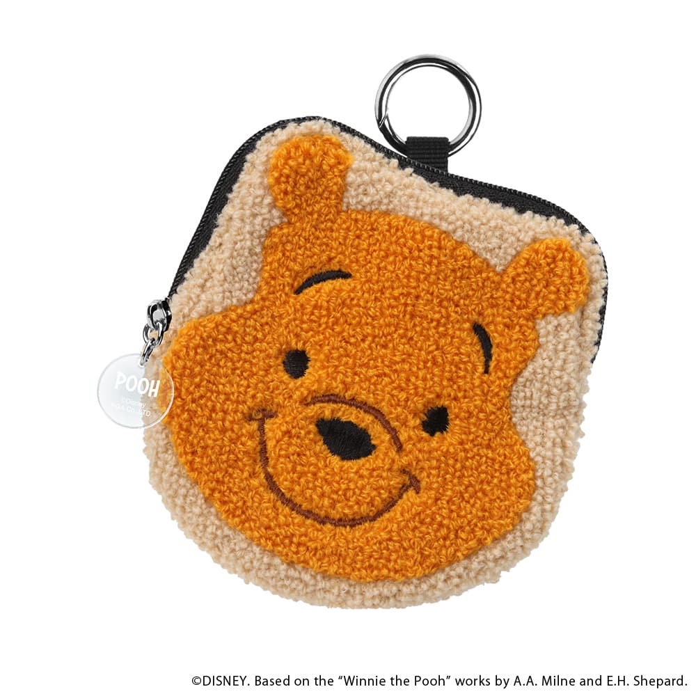 現貨｜Disney Winnie the Pooh 小熊維尼 毛毛刺繡小袋 收納袋 Gadget Pouch (PG-DGP08POO)