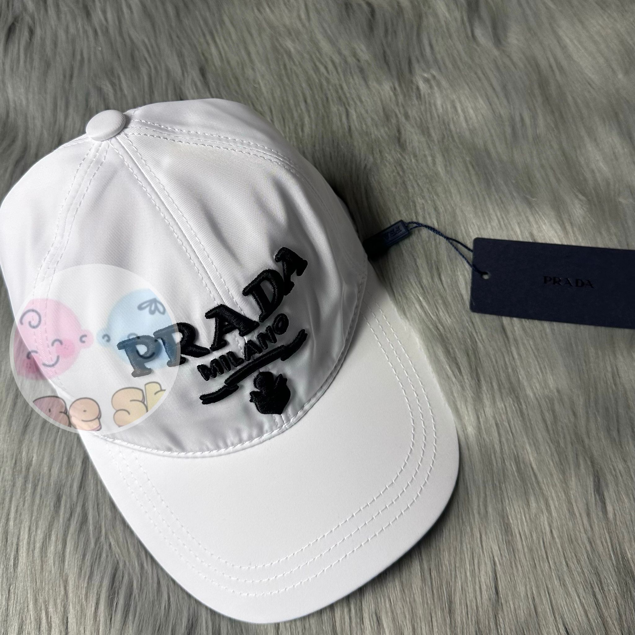 🟥BB0081🟥 Prada 刺繡尼龍棒球帽