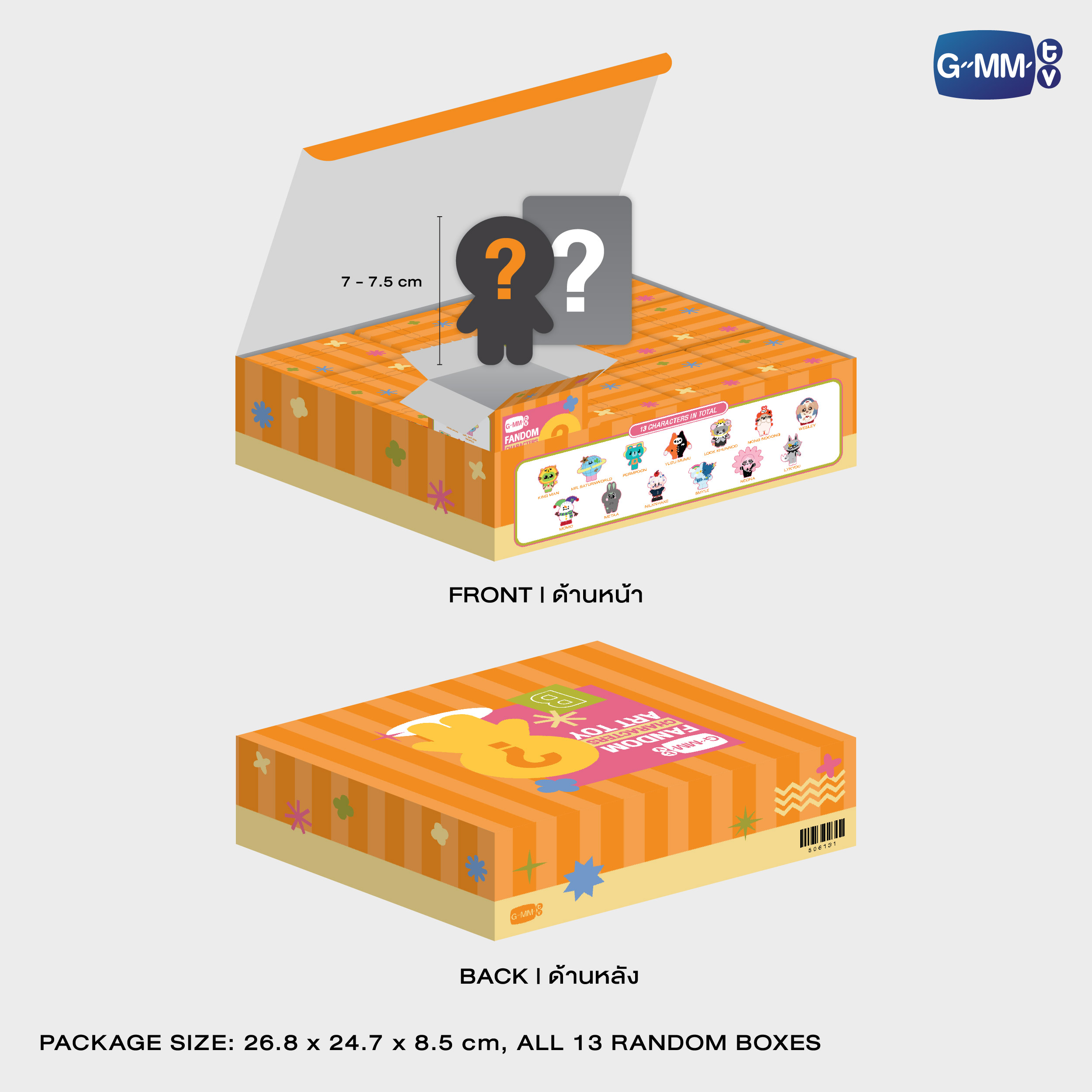 FANDOM CHARACTER RANDOM ART TOY (BOX B) | WHOLE SET